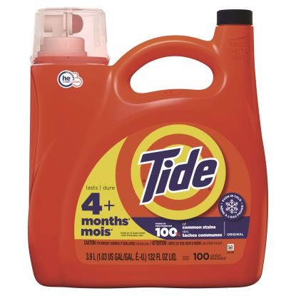 Liquid Laundry Detergent, Original Scent, 132 oz Pour Bottle, 4/Carton1