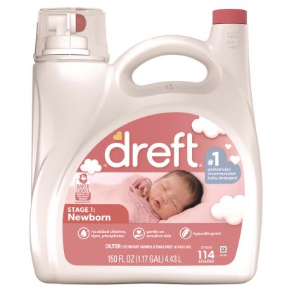 Ultra Laundry Detergent, Baby Powder Scent, 150 oz Bottle, 4/Carton1