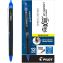 FriXion Synergy Clicker Erasable Gel Pen, Retractable, Extra-Fine 0.5 mm, Blue Ink, Black/Blue Barrel, Dozen1