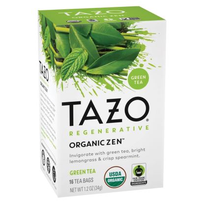 Tea Bags, Organic Zen, 16/Box, 6 Boxes/Carton1