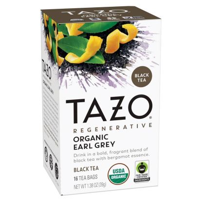 Tea Bags, Organic Earl Grey, 16/Box, 6 Boxes/Carton1
