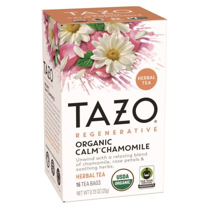 Tea Bags, Organic Calm Chamomile, 16/Box, 6 Boxes/Carton1
