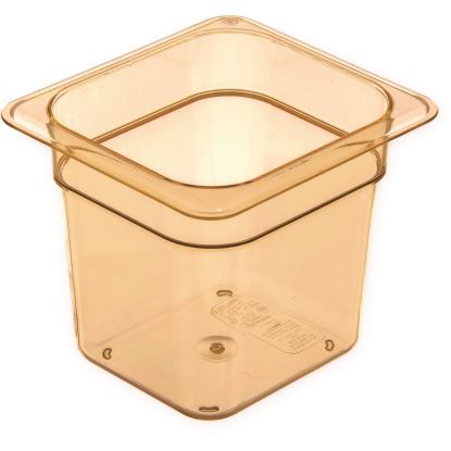 StorPlus High Heat Food Pan, 2.5 qt, 6.38 x 6.75 x 6, Amber, Plastic1