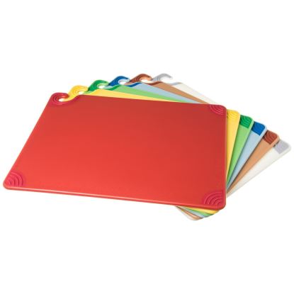 Saf-T-Grip Cutting Board, Assorted Colors, 24 x 18 x 0.5, 6/Pack1