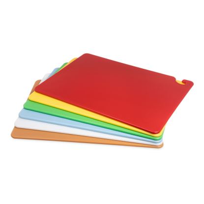 Cut-N-Carry Color Cutting Board with Molded-In Ruler, Assorted Colors, 6/Pack1