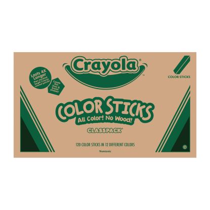 Color Sticks Classpack Set, Assorted Lead and Barrel Colors, 120/Pack1