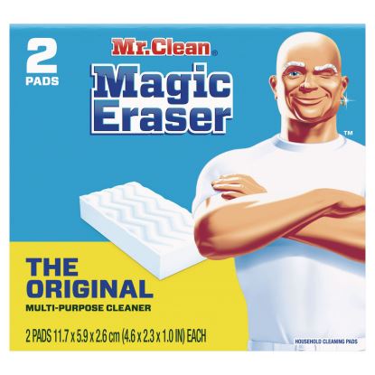 Magic Eraser, 4.6 x 2.3, 1" Thick, White, 2/Pack, 12 Packs/Carton1