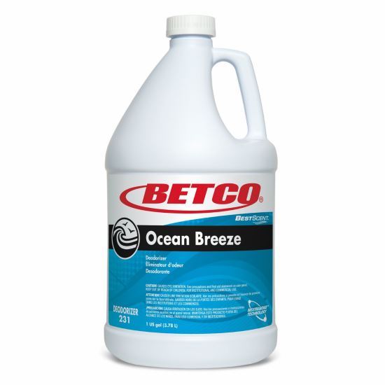 BestScent Ocean Breeze Deodorizer, Ocean Breeze Scent, 1 gal Bottle, 4/Carton1