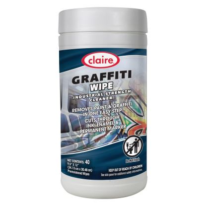 Graffiti Wipe, 1-Ply, 12 x 9.5, Mild Scent, Purple, 6/Carton1