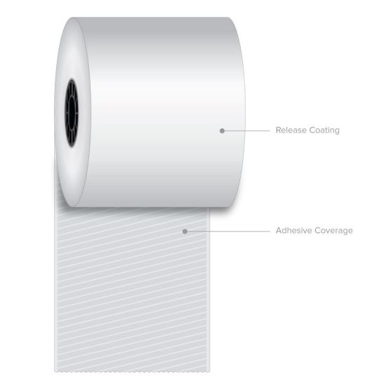 Sticky Media, 3.15" x 270 ft, White, 12 Rolls/Carton1