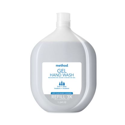 Gel Hand Wash Refill Tub, Fragrance-Free, 34 oz Tub, 4/Carton1