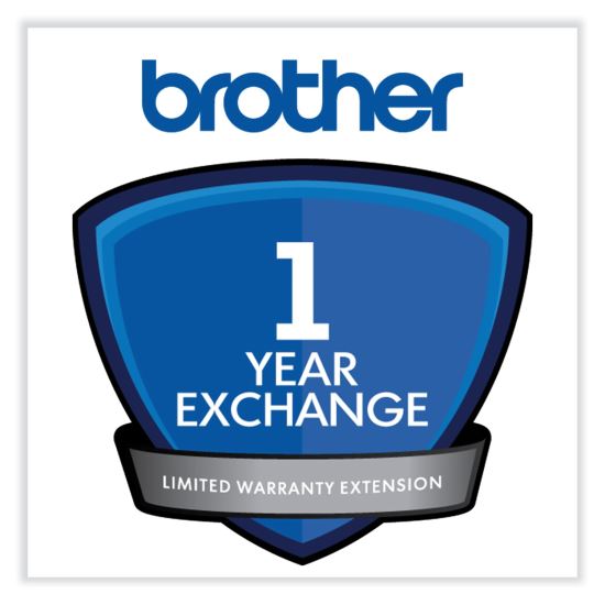 1-Year Exchange Warranty Extension for Brother MFCL2750DW/HLL2370DW1