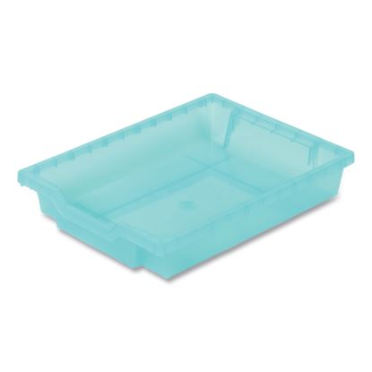 F1 Shallow Trays with Antimicrobial Protection for Storage Frames and Trolleys, 1.85 gal, 12.28 x 16.81 x 3.25, Kiwi, 8/Pack1