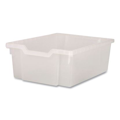 F2 Deep Trays for Gratnells Storage Frames and Trolleys, 1 Section, 3.57 gal, 12.28" x 16.81" x 6.25", Trans Frost, 6/Pack1