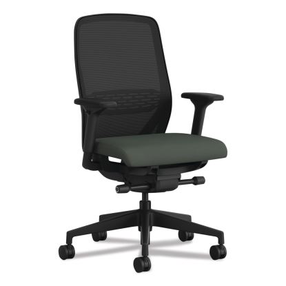 Nucleus Series Recharge Task Chair, Supports Up to 300 lb, 16.63 to 21.13 Seat Height, Iron Ore Seat, Black Back, Black Base1