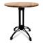 Topalit Tables, Round, 36" dia x 29"h, Teak Top, Black Iron Base/Legs1