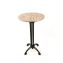 Topalit Tables, Round, 24" dia x 42"h, Washington Pine Top, Black Aluminum Base/Legs1