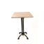 Topalit Tables, Square, 32 x 32 x 42, Washington Pine Top, Black Aluminum Base/Legs1