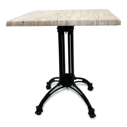 Topalit Tables, Square, 32 x 32 x 29, Gray Top, Black Aluminum Base/Legs1