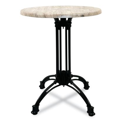 Topalit Tables, Round, 36" dia x 29"h, Gray Top, Black Aluminum Base/Legs1