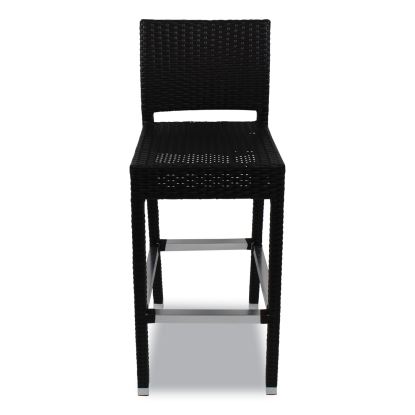 Gama Series Barstools, Supports Up to 300 lb, 31.25" Seat Height, Chocolate Seat, Chocolate Back, Chocolate Base1