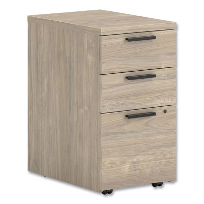 10500 Series Mobile Pedestal File, Left/Right, 3-Drawers: Box/Box/File, Legal/Letter, Kingswood Walnut, 15.75" x 22.75" x 28"1