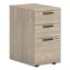 10500 Series Mobile Pedestal File, Left/Right, 3-Drawers: Box/Box/File, Legal/Letter, Kingswood Walnut, 15.75" x 22.75" x 28"1