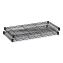 Commercial Extra Shelf Pack, 36w x 18d x 1h, Steel, Black, 2/Pack1