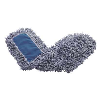 Twisted Loop Blend Dust Mop, Polyester Yarn, 48", Blue, 12/Carton1