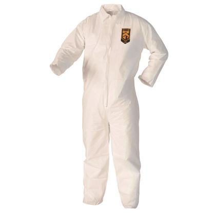 A40 Zipper Front Liquid and Particle Protection Coveralls, 3X-Large, White, 25/Carton1