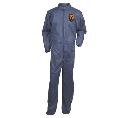 A20 Breathable Particle Protection Coveralls, Zip Front, Elastic Back, Wrists, Ankles, 3X-Large, Blue, 20/Carton1