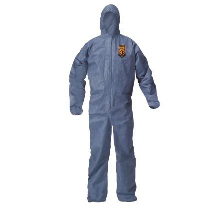 A20 Breathable Particle Protection Coveralls, Zip Front, Hood, Elastic Back, Wrists, Ankles, 2X-Large, Blue, 24/Carton1