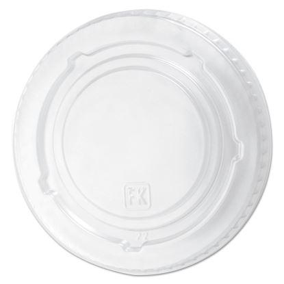 Kal-Clear/Nexclear Drink Cup Lids, Flat Lid with No Slot, Fits 12 to 20 oz Cold Cups, Clear, 1,000/Carton1