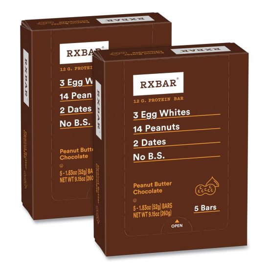 Adult Bars, Peanut Butter Chocolate, 1.83 oz Bar, 5 Bars/Pack, 2 Packs/Carton, Ships in 1-3 Business Days1