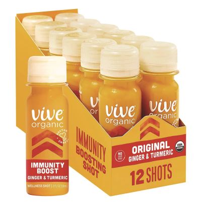 Immunity Boost, Ginger, 2 oz Bottle,12/Carton, Ships in 1-3 Business Days1