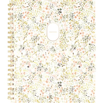 Leah Bisch Academic Year Weekly/Monthly Planner, Floral Artwork, 11" x 9.25", Multicolor Cover, 12-Month: July 2024-June 20251