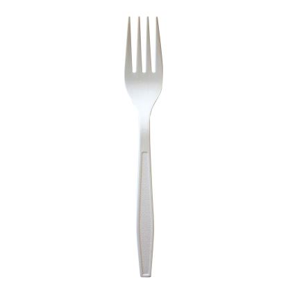 Heavyweight Polypropylene Cutlery, Fork, White, 1,000/Carton1