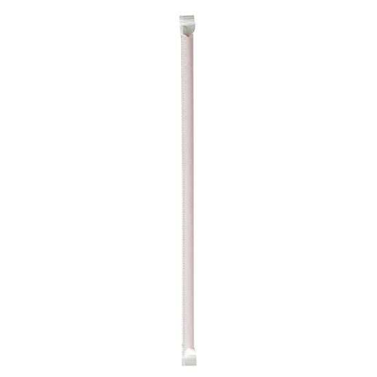 Wrapped Jumbo Straws, 10.25", Polypropylene, Red, 2,000/Carton1