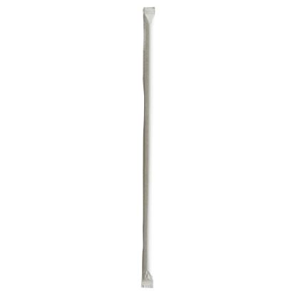 Wrapped Jumbo Straws, 10.25", Polypropylene, Clear, 2,000/Carton1