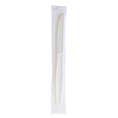 Heavyweight Wrapped Polystyrene Cutlery, Knife, White, 1,000/Carton1