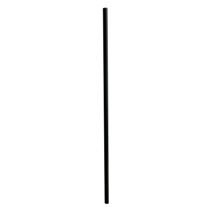 Jumbo Straws, 5.25", Polypropylene, Black, 10,000/Carton1