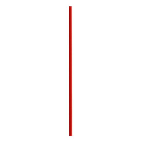 Jumbo Straws, 5.25", Polypropylene, Red, 10,000/Carton1