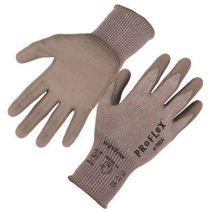 ProFlex 7024 ANSI A2 PU Coated CR Gloves, Gray, X-Small, Pair, Ships in 1-3 Business Days1