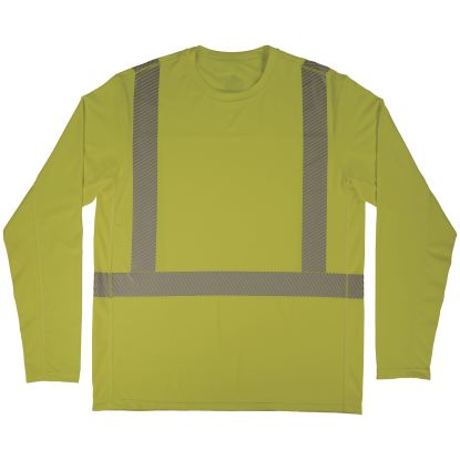 Chill-Its 6688 Type R Class 2 Cooling Hi-Vis Sun Shirt with UV Protection, S, Lime, Ships in 1-3 Business Days1