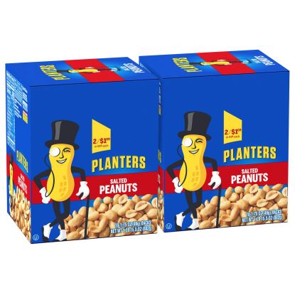 Salted Peanuts, 1.75 oz Pack, 18 Packets/Box, 2 Boxes/Carton, Ships in 1-3 Business Day1