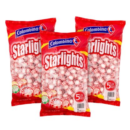 Peppermint Starlight Mints, 5 lb Bag, 3/Carton, Ships in 1-3 Business Days1