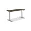 Coordinate Height Adjustable Desk Bundle 2-Stage, 58" x 22" x 27.75" to 47", Florence Walnut\Silver, Ships in 7-10 Bus Days1