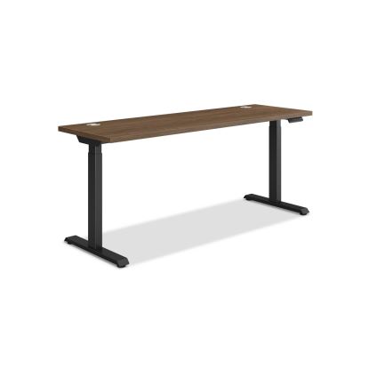 Coordinate Height Adjustable Desk Bundle 2-Stage, 70" x 22" x 27.75" to 47", Pinnacle\Black, Ships in 7-10 Business Days1