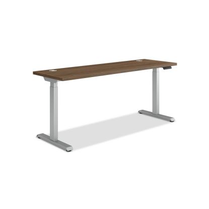 Coordinate Height Adjustable Desk Bundle 2-Stage, 70" x 22" x 27.75" to 47", Pinnacle\Silver, Ships in 7-10 Business Days1