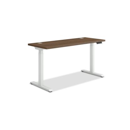 Coordinate Height Adjustable Desk Bundle 2-Stage, 58" x 22" x 27.75" to 47", Pinnacle\Designer White, Ships in 7-10 Bus Days1